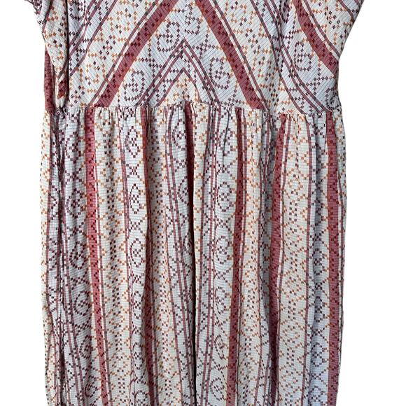 NWT True Craft Prairie City Boho Western Ruffle Hem Maxi Dress in Ivory Size 3X - Picture 5 of 10